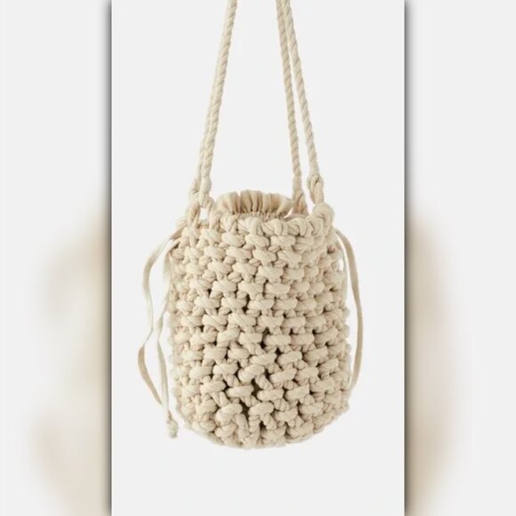Zara Natural Rope Bucket Bag - Picture 5 of 8